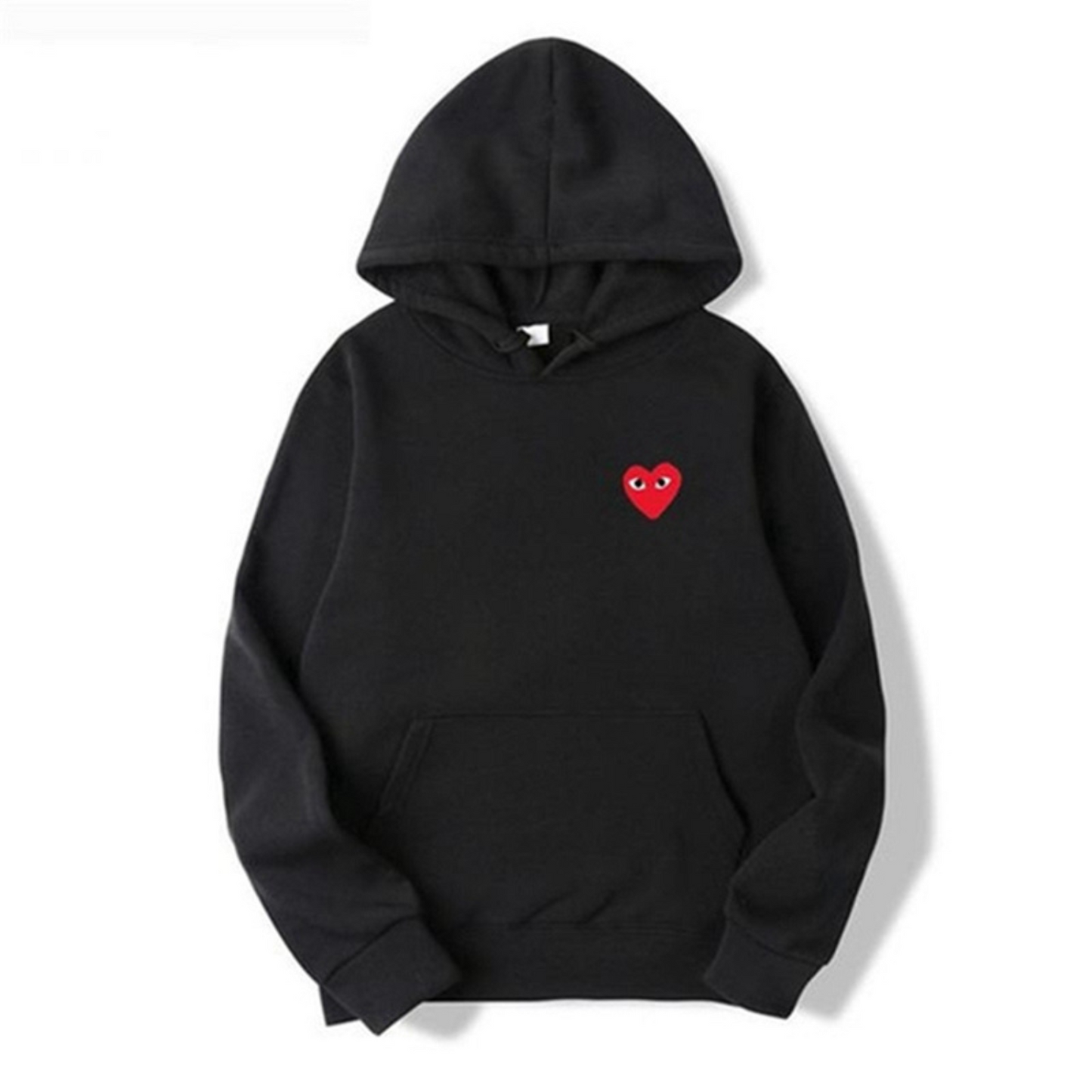 Hoodie with Embroidered Heart Detail