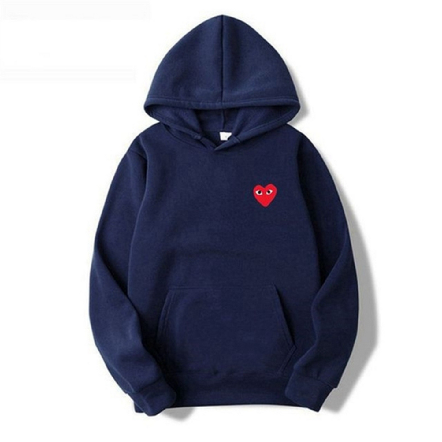 Hoodie with Embroidered Heart Detail