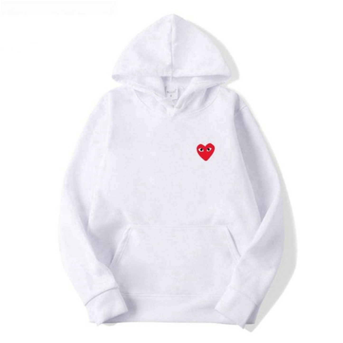 Hoodie with Embroidered Heart Detail
