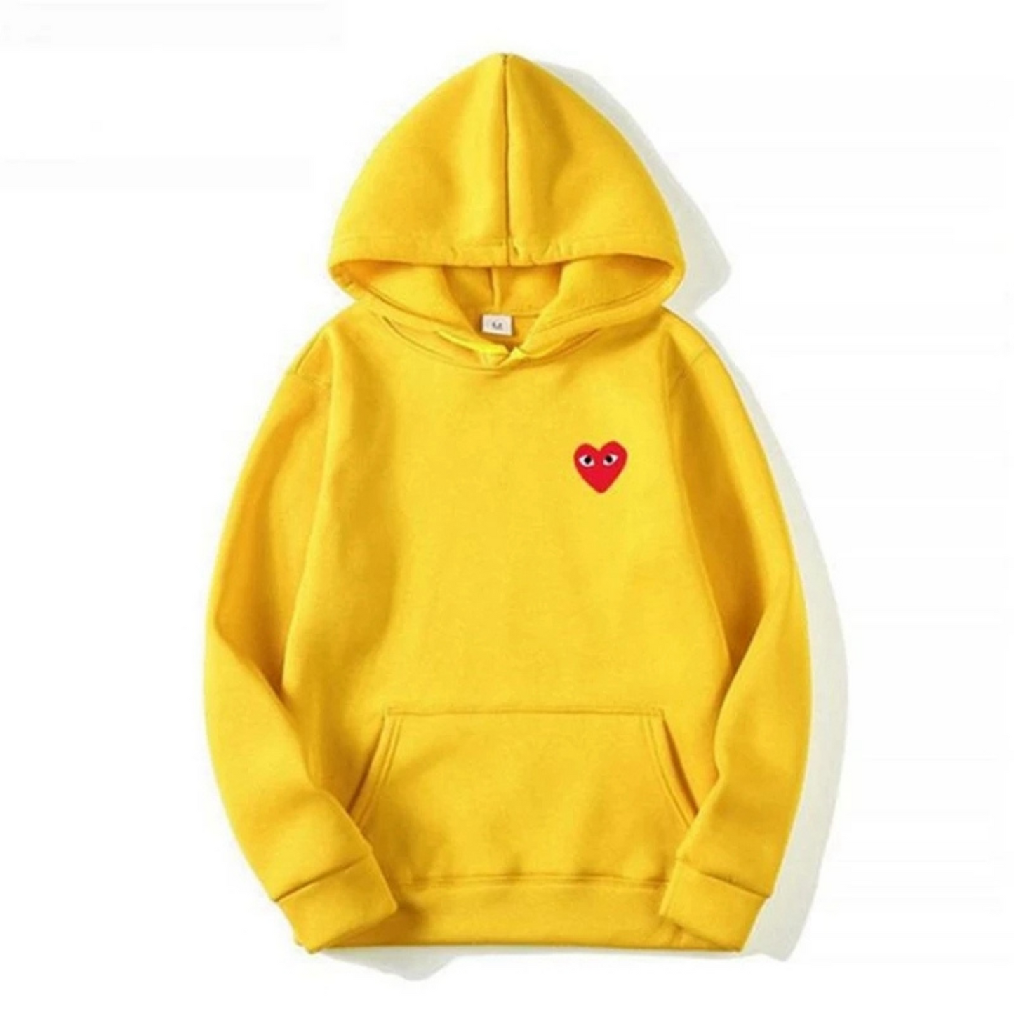 Hoodie with Embroidered Heart Detail