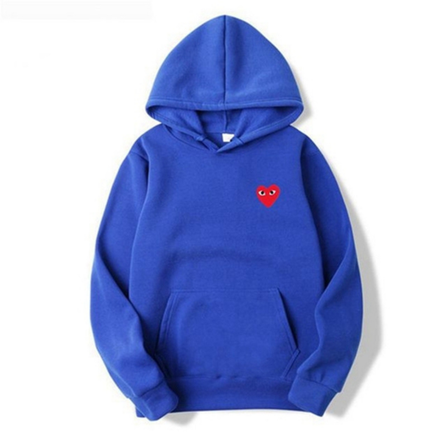 Hoodie with Embroidered Heart Detail
