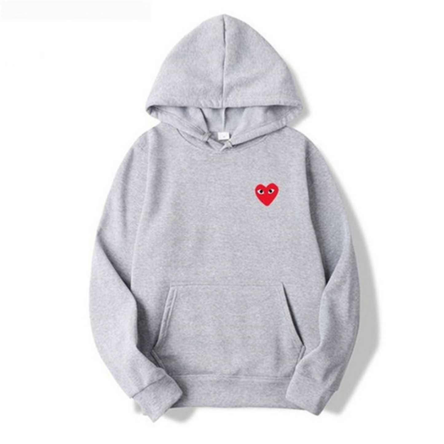 Hoodie with Embroidered Heart Detail