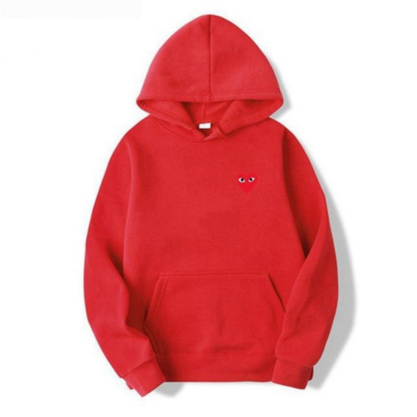 Hoodie with Embroidered Heart Detail