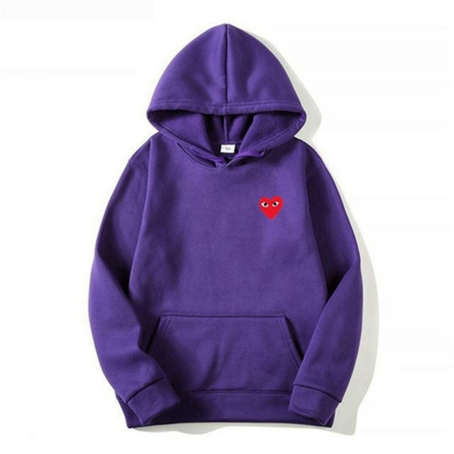 Hoodie with Embroidered Heart Detail
