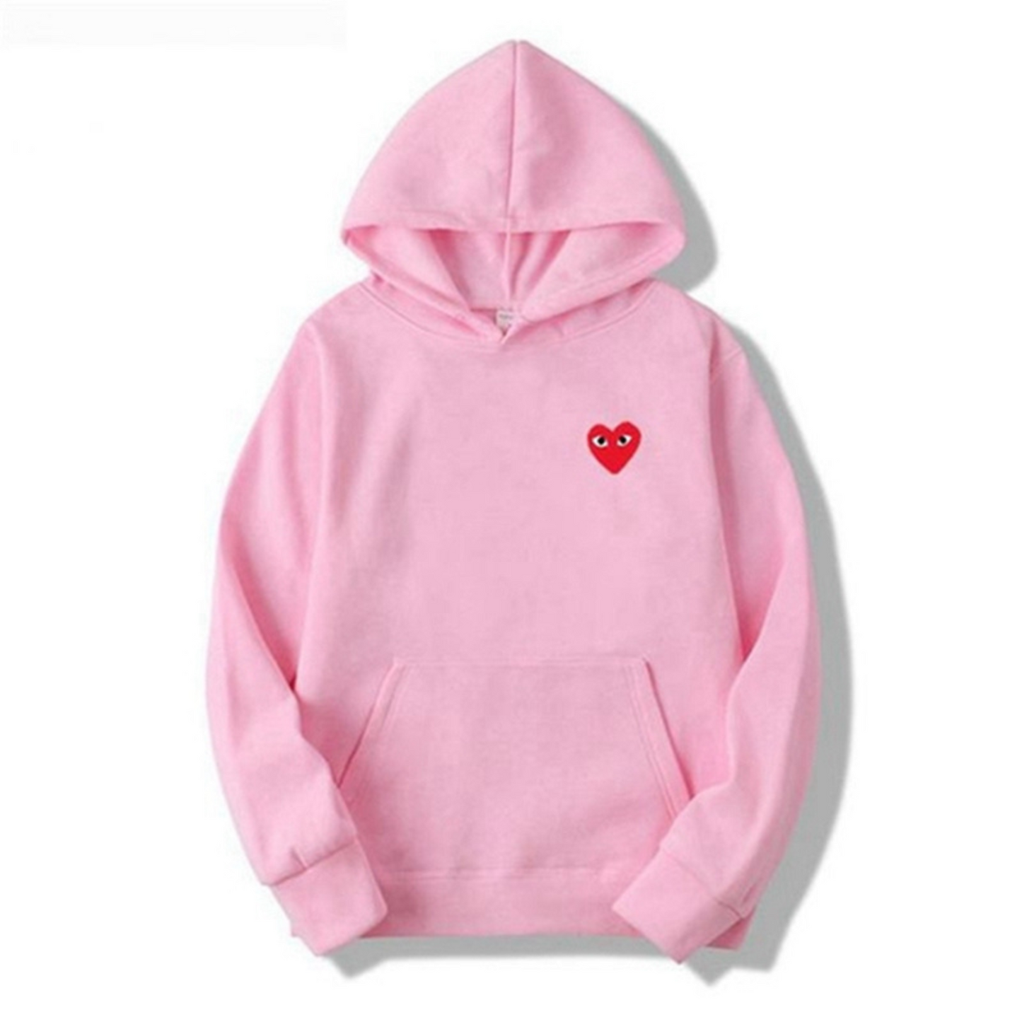 Hoodie with Embroidered Heart Detail