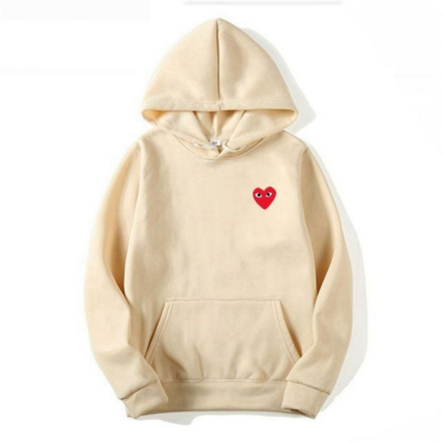 Hoodie with Embroidered Heart Detail