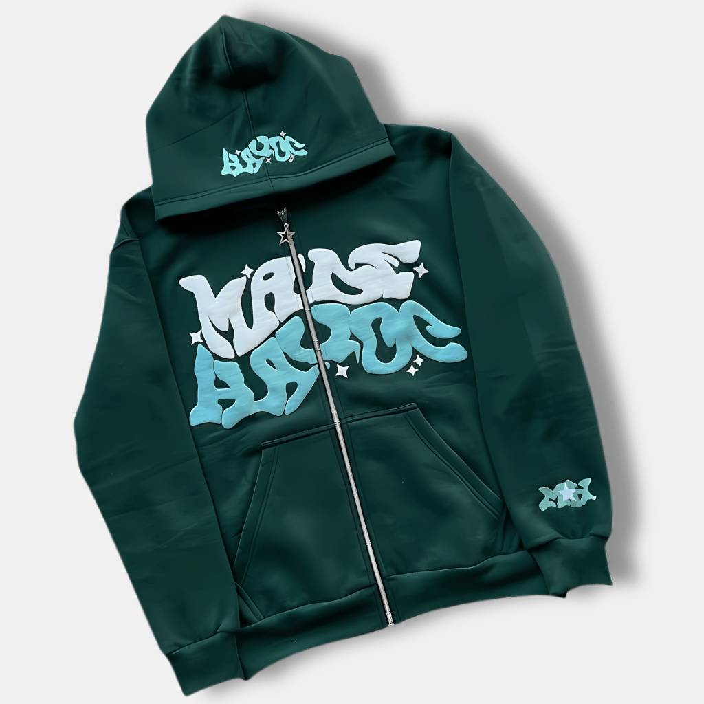 Unisex Hoodie with Graffiti Print – Streetwear in Trend Colors