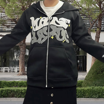 Unisex Hoodie with Graffiti Print – Streetwear in Trend Colors