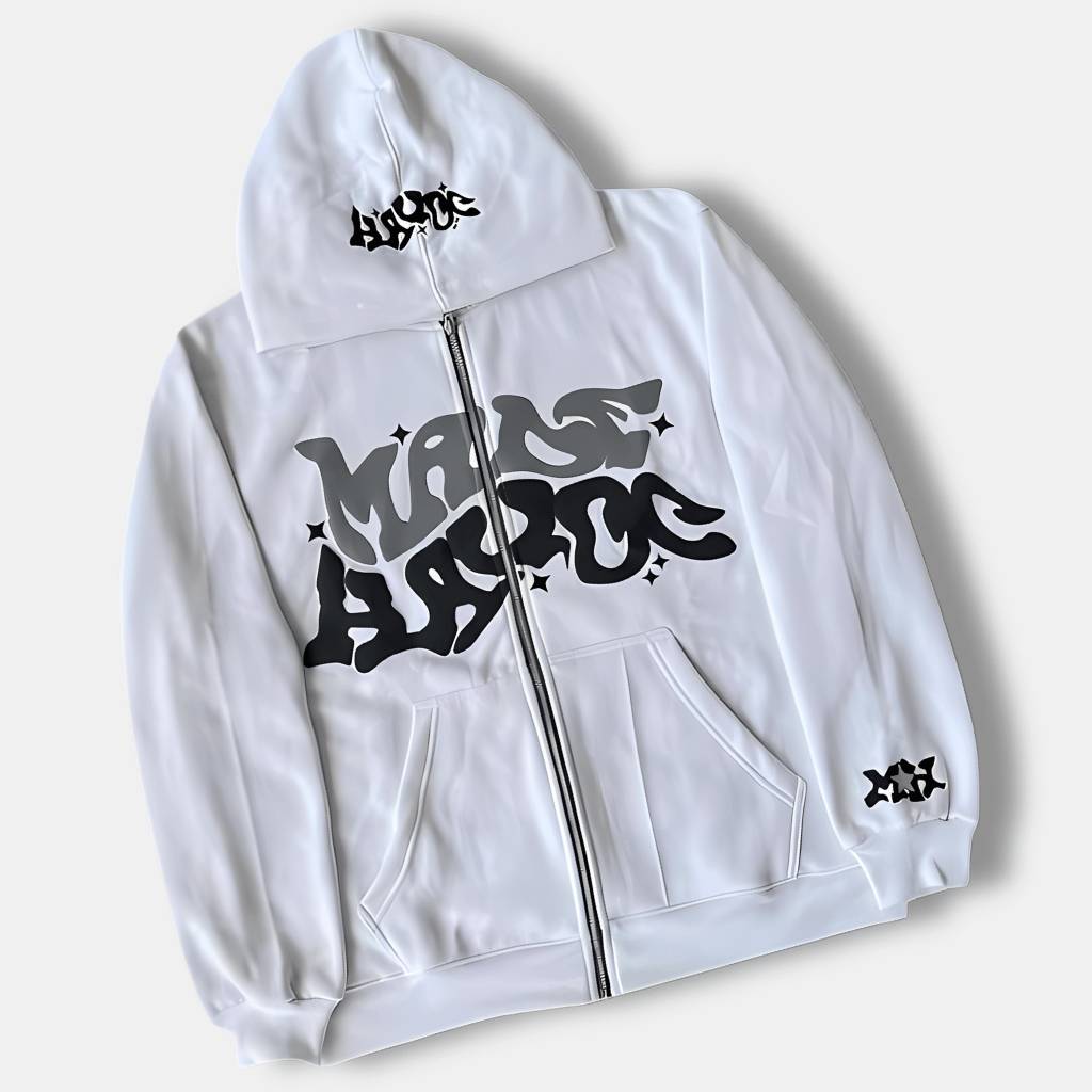 Unisex Hoodie with Graffiti Print – Streetwear in Trend Colors