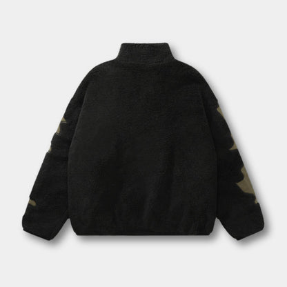 Unisex Skeleton Fleece Jacket – Unique Streetwear for a Cool Look
