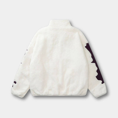 Unisex Skeleton Fleece Jacket – Unique Streetwear for a Cool Look