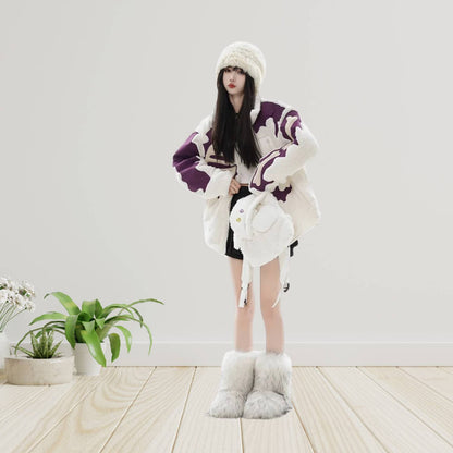 Unisex Skeleton Fleece Jacket – Unique Streetwear for a Cool Look