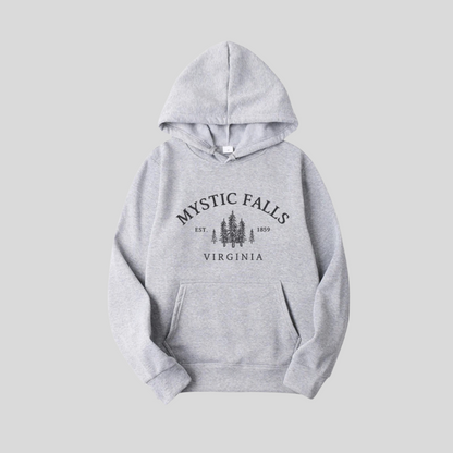 Title Mystic Falls Virginia Hoodie Salvatores Shirt Unisex Long Sleeve Crew Neck Pullovers Hoodies Casual Sweater For Vampire Fans