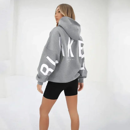 Statement Hoodie "BLANK" – Oversized Unisex Trui with Backprint & Armdetails