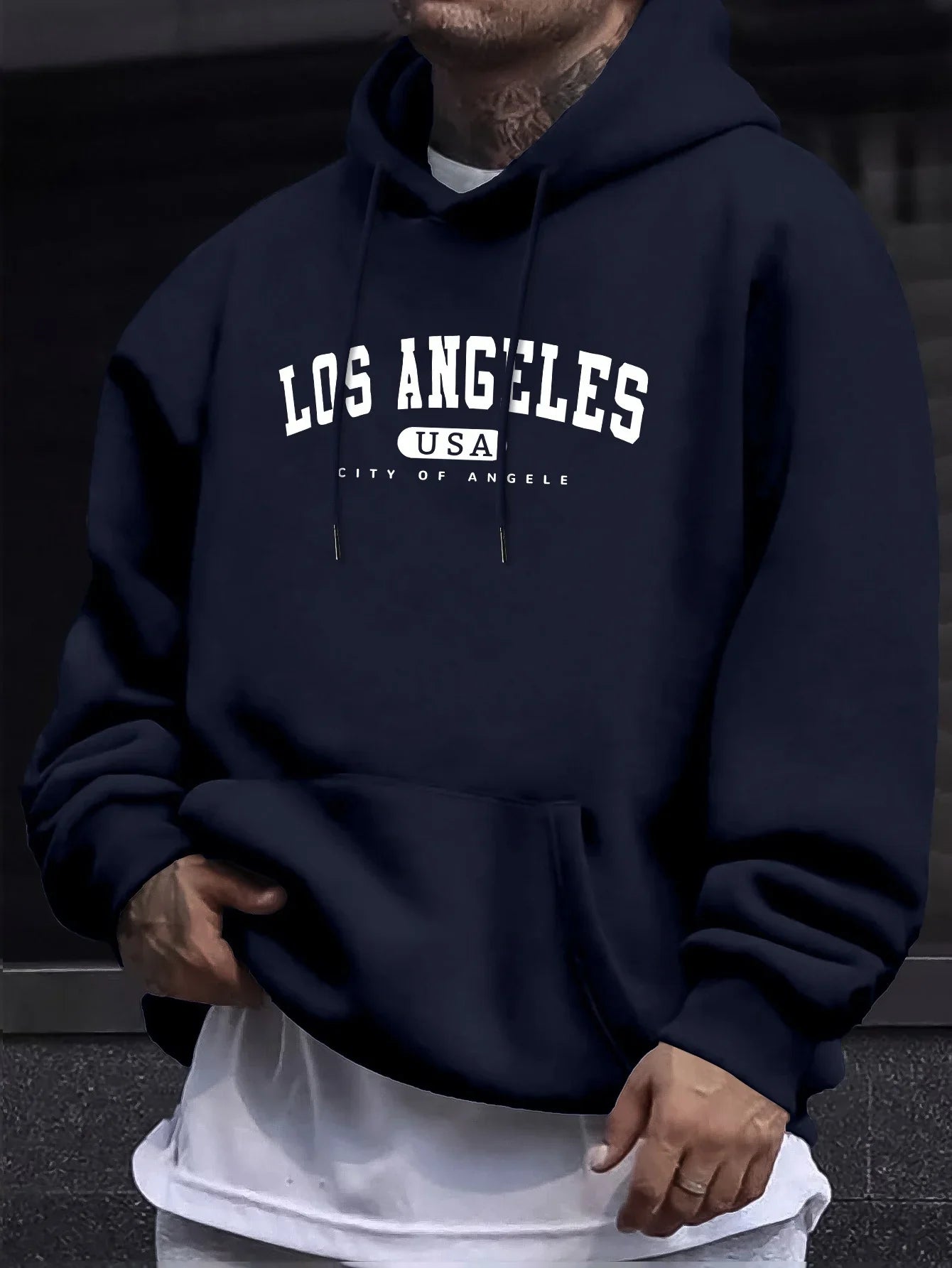 Los Angeles Hoodie – Unisex Oversized Sweater City Print