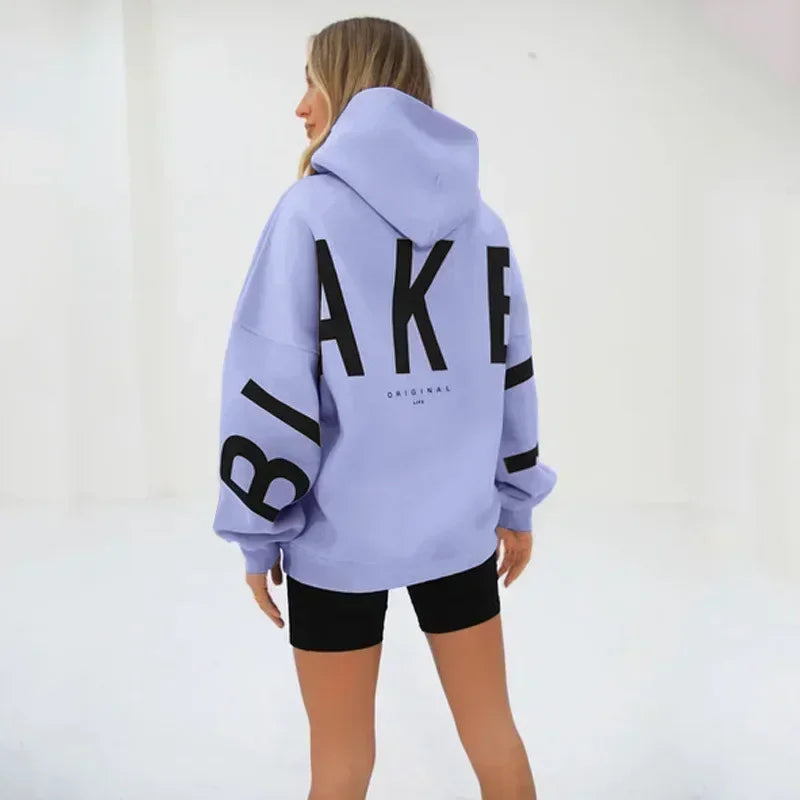 Statement Hoodie "BLANK" – Oversized Unisex Trui with Backprint & Armdetails