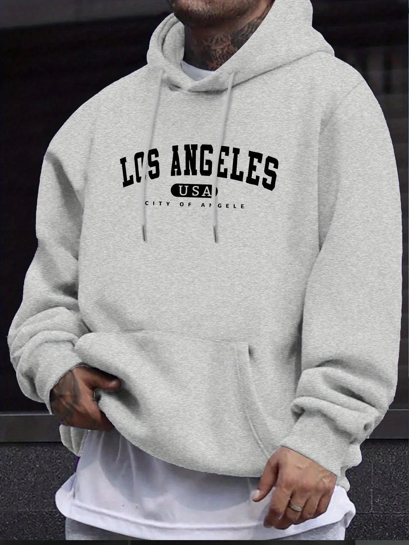 Los Angeles Hoodie – Unisex Oversized Sweater City Print