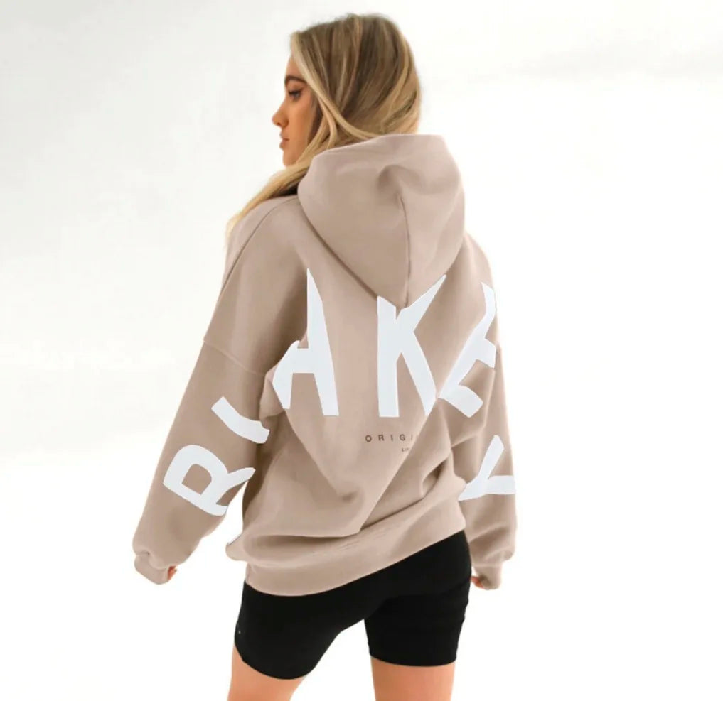 Statement Hoodie "BLANK" – Oversized Unisex Trui with Backprint & Armdetails