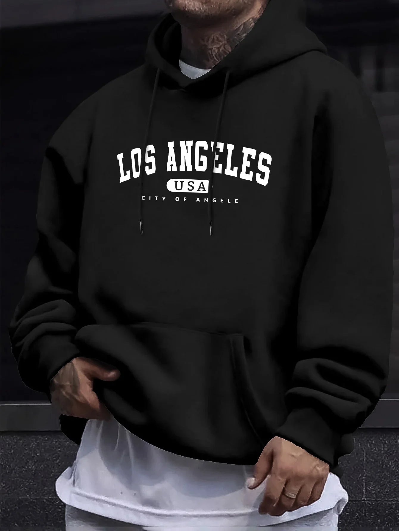 Los Angeles Hoodie – Unisex Oversized Sweater City Print